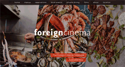 Desktop Screenshot of foreigncinema.com